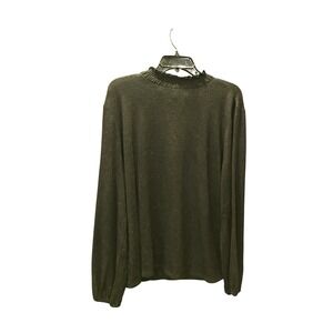 Talbots Black Glitter Mock Turtleneck Long‎ Sleeve